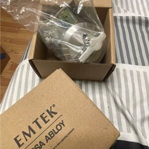 Emtek Door Lockset - Brushed Nickel Finish
